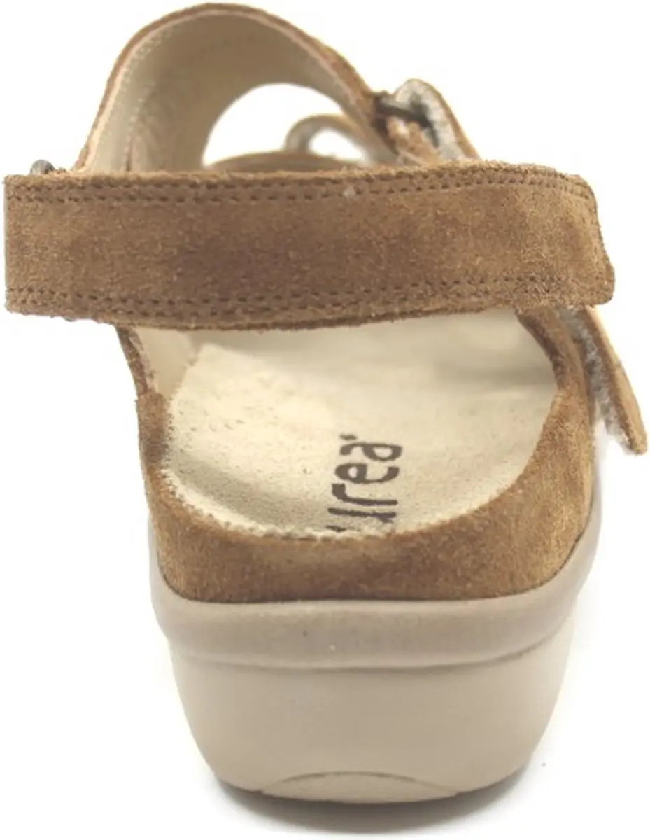 Durea 7258 216 8589 Suède Sandaal - Cognac - Wijdte G