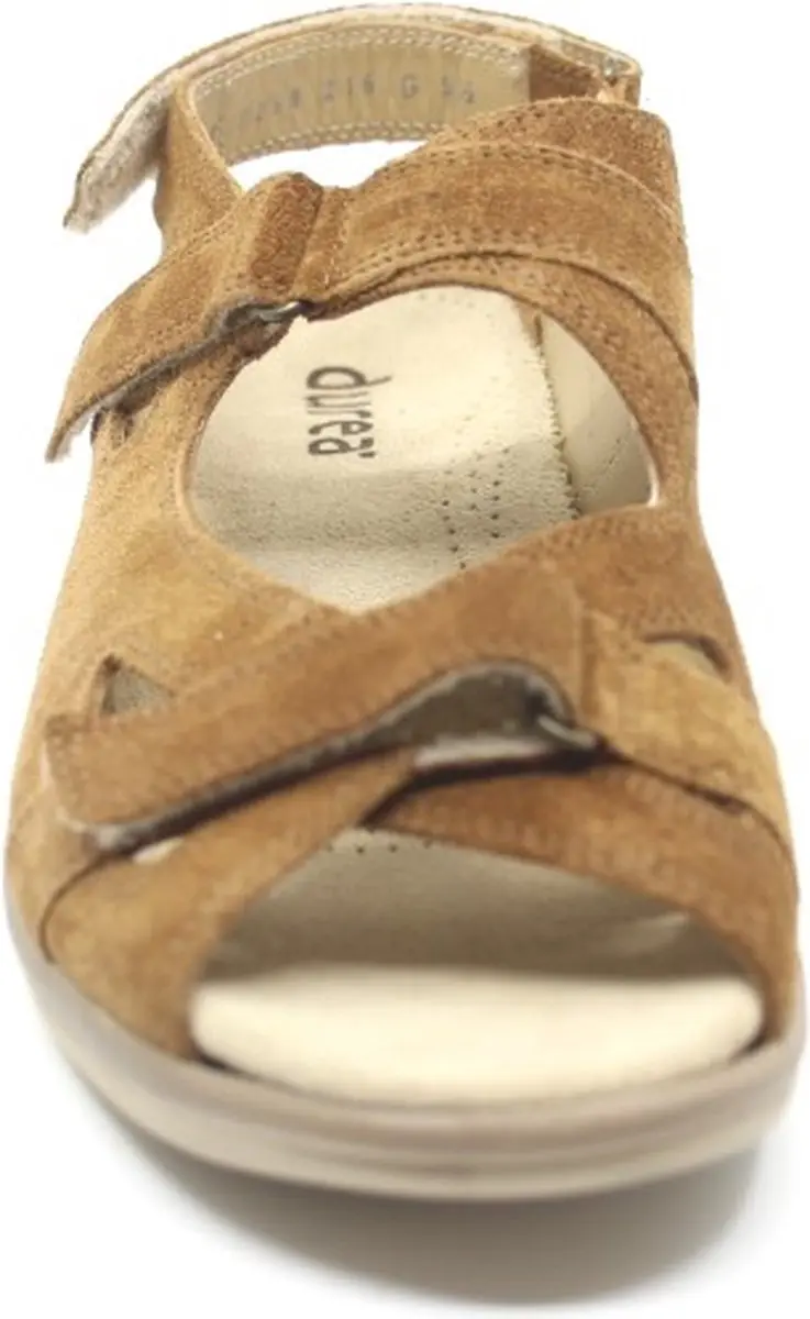 Durea 7258 216 8589 Suède Sandaal - Cognac - Wijdte G