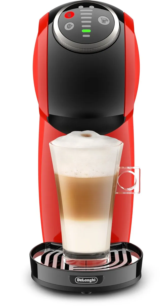 De'Longhi Genio Plus EDG315.R Espressomachine - 0,8L - 1460W - Zwart/Rood