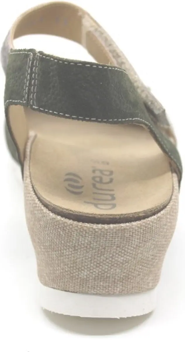 Durea 7403 Groen Combi Dames Sandalen - Maat 41