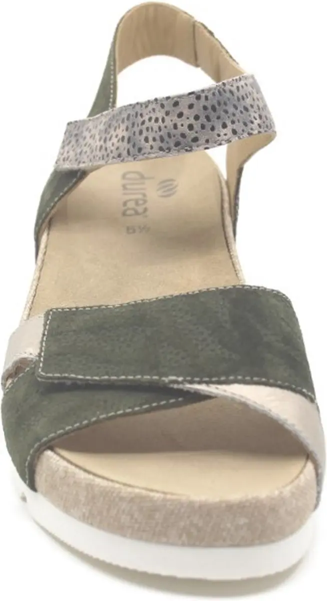 Durea 7403 Groen Combi Dames Sandalen - Maat 41