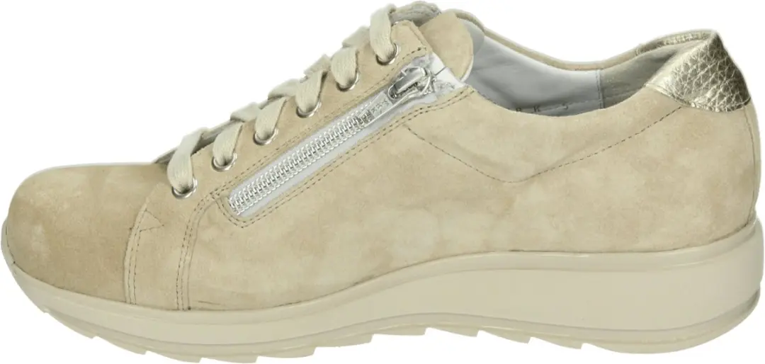 Durea 6286 K Dames Veterschoenen - Taupe - Maat 39