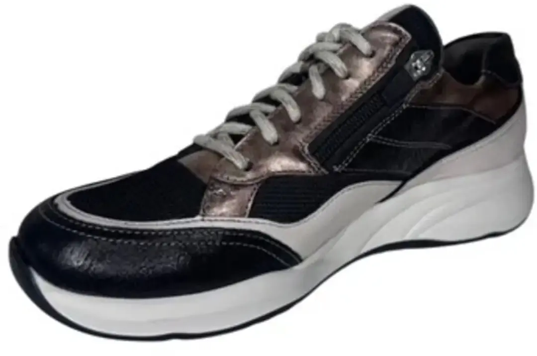 Durea 6308 Sneaker - Zwart/Beige