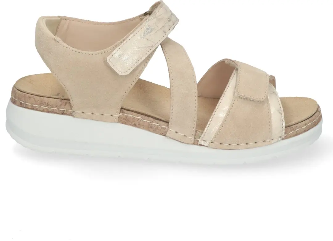 Durea Sandaal 7431 038 2100 Platin Licht Taupe Wijdte K