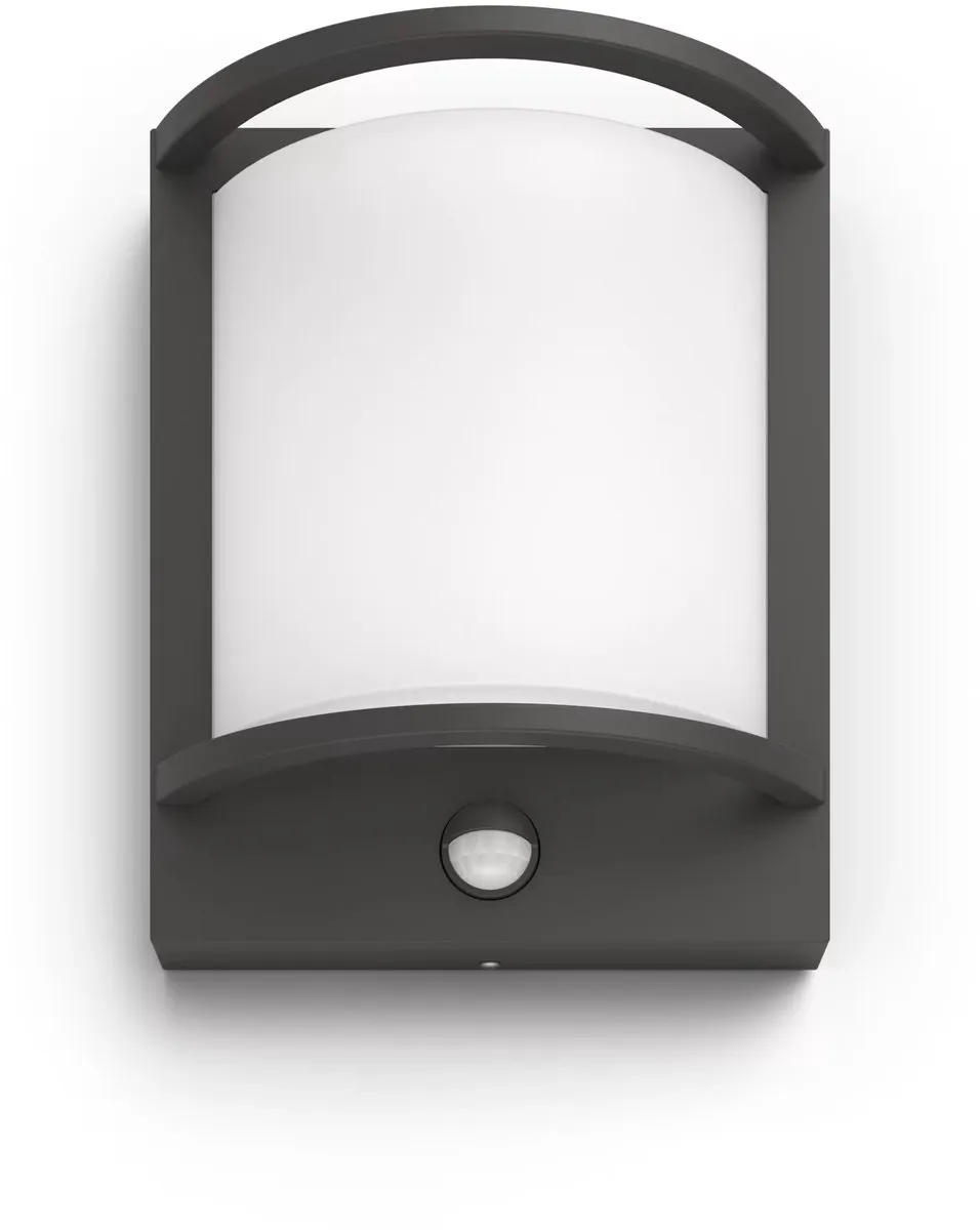 Philips Samondra Wandlamp 3,8W - Anthraciet - Met sensor