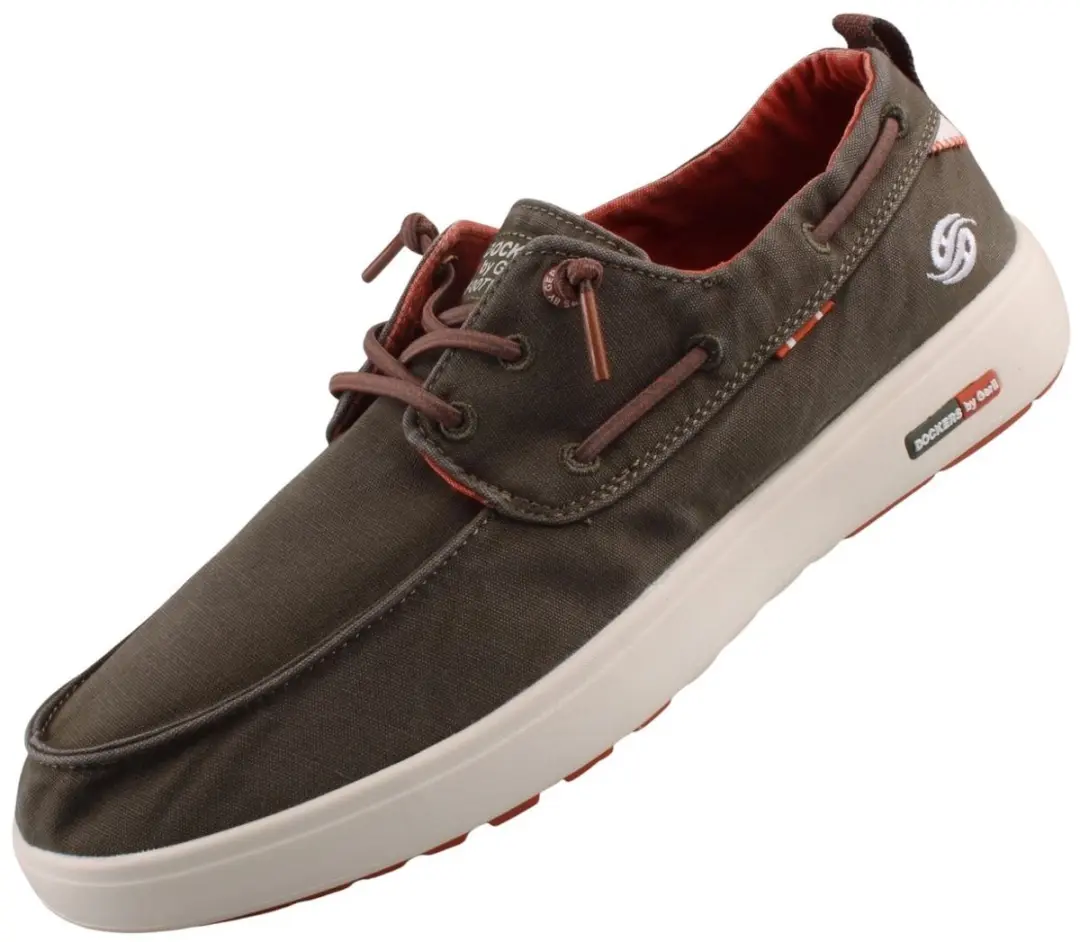 Dockers heren mocassin canvas groen