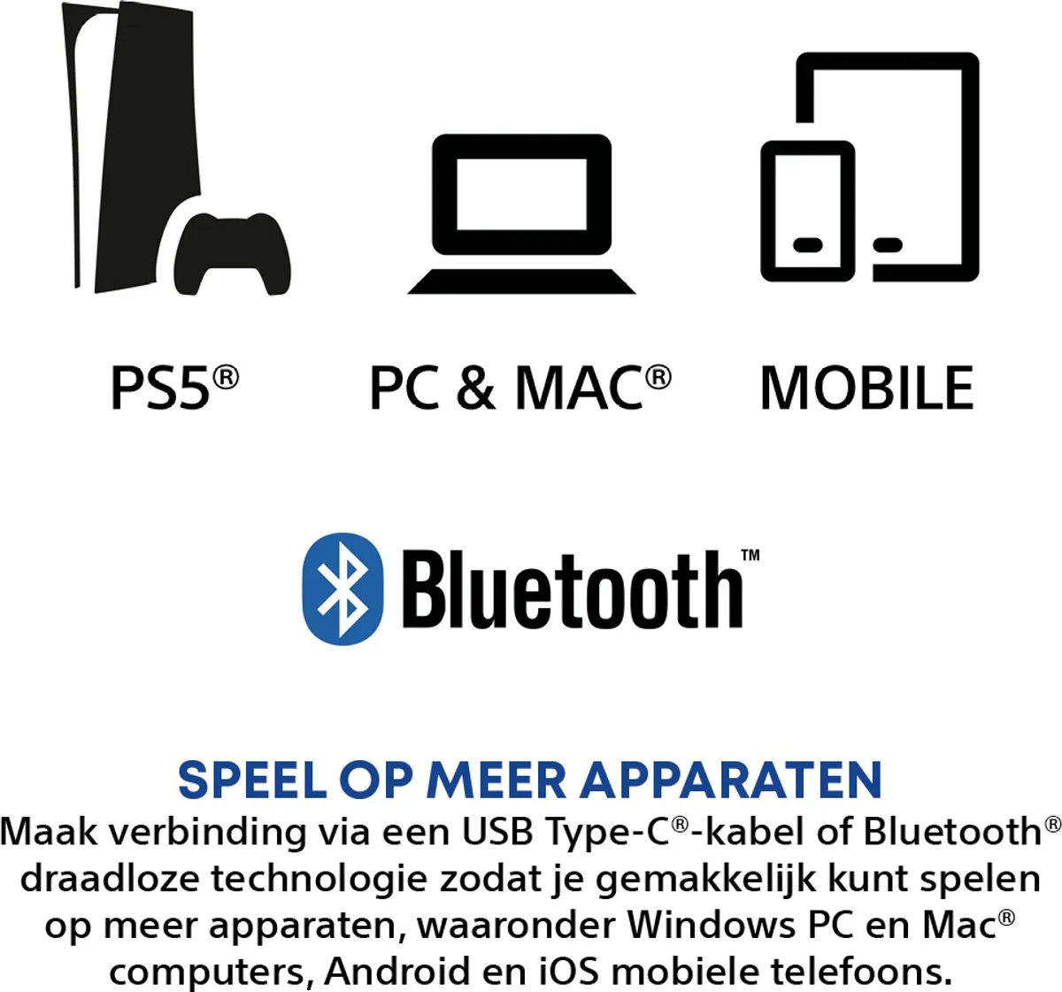Sony PS5 DualSense Draadloze Controller - Wit