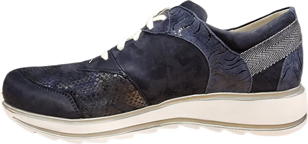 Durea 6225 Blauwe Sneaker - Wijdte H - Maat 37.5