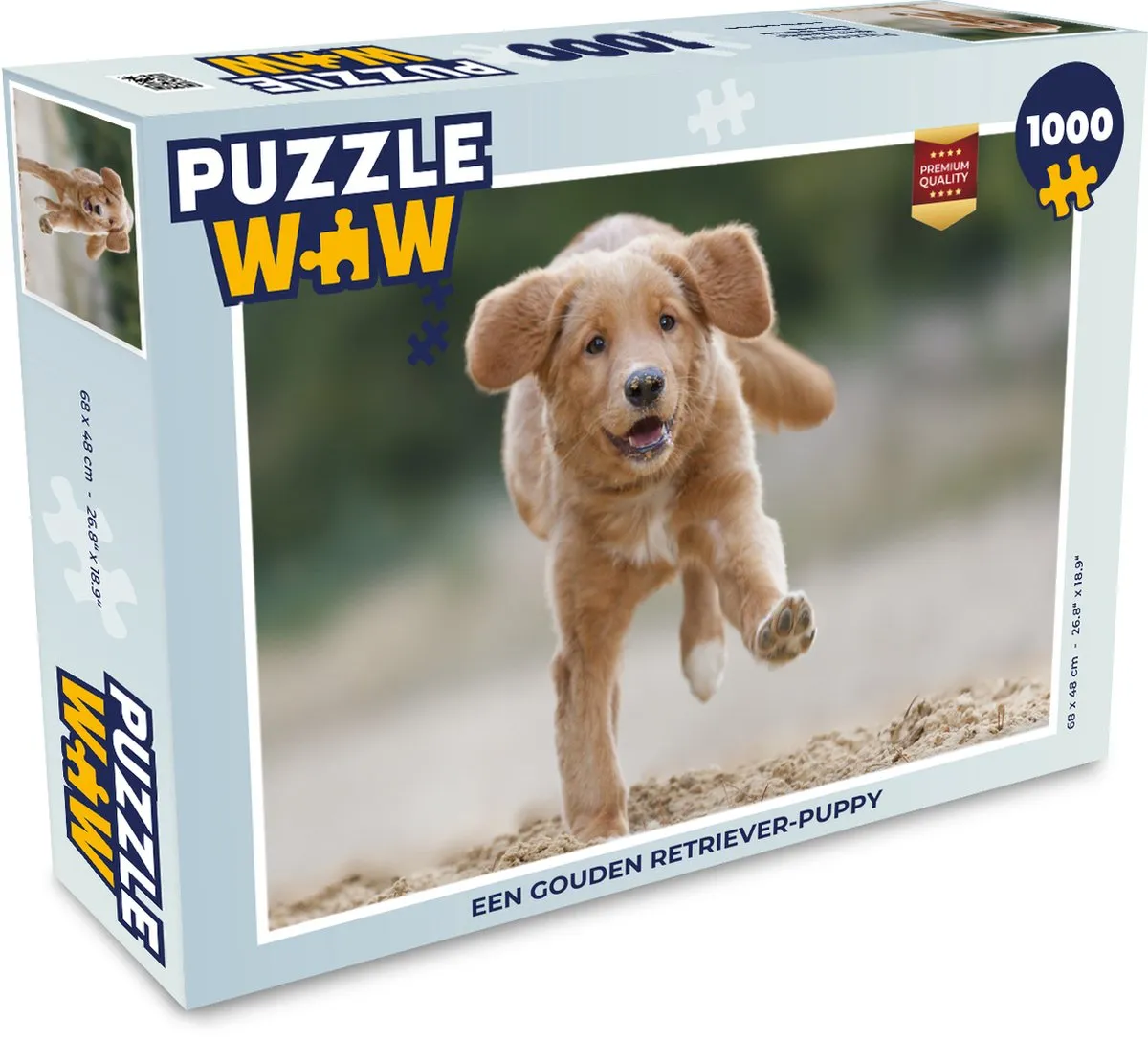 PuzzleWow Gouden Retriever Puzzel 1000 Stuks - Multicolor