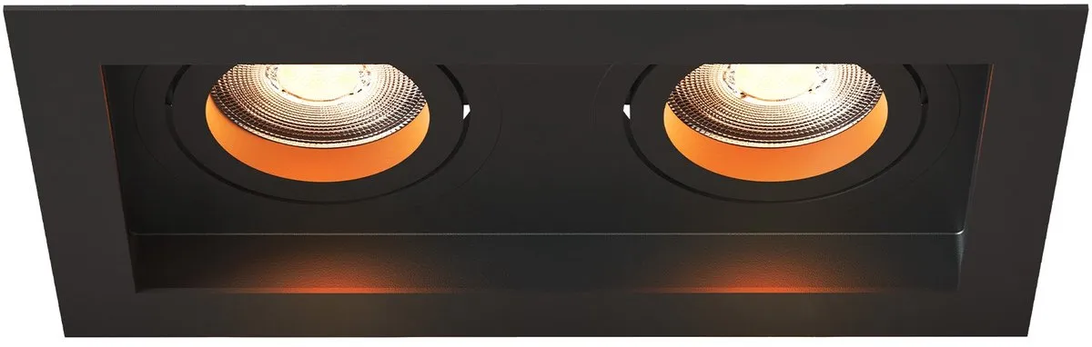 LEDVION LED Inbouwspot Dubbel Rechthoek 185x100mm