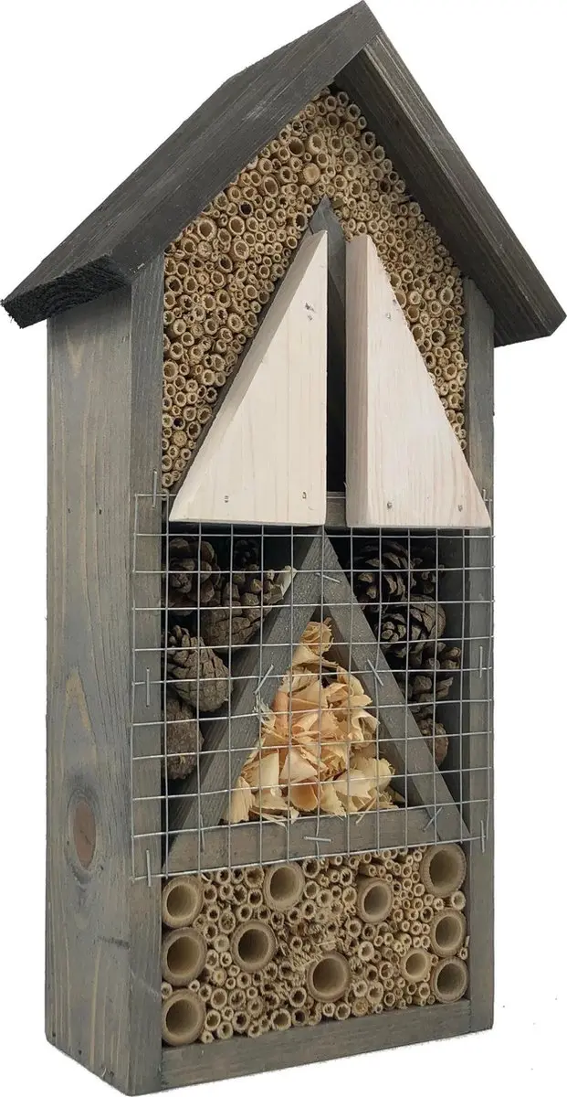 GARDEN SPIRIT Insectenhotel 9 x 20 x 37 cm. Vlinderhotel Bijenhotel