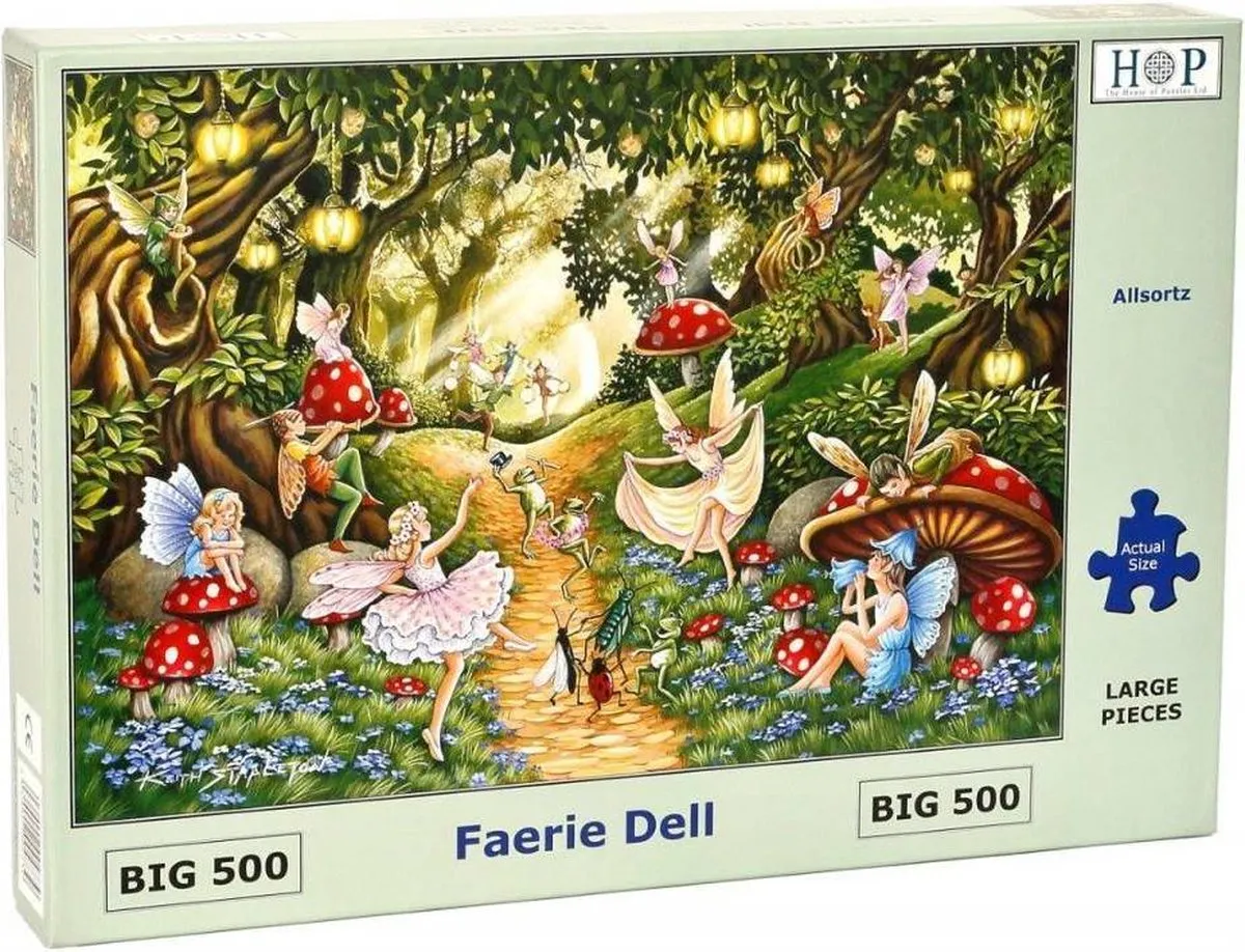 House Of Puzzles Faerie Dell Puzzel 500 Stuks