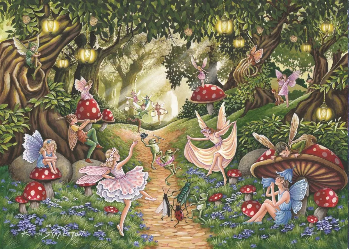 House Of Puzzles Faerie Dell Puzzel 500 Stuks - 48x69cm - Multicolor