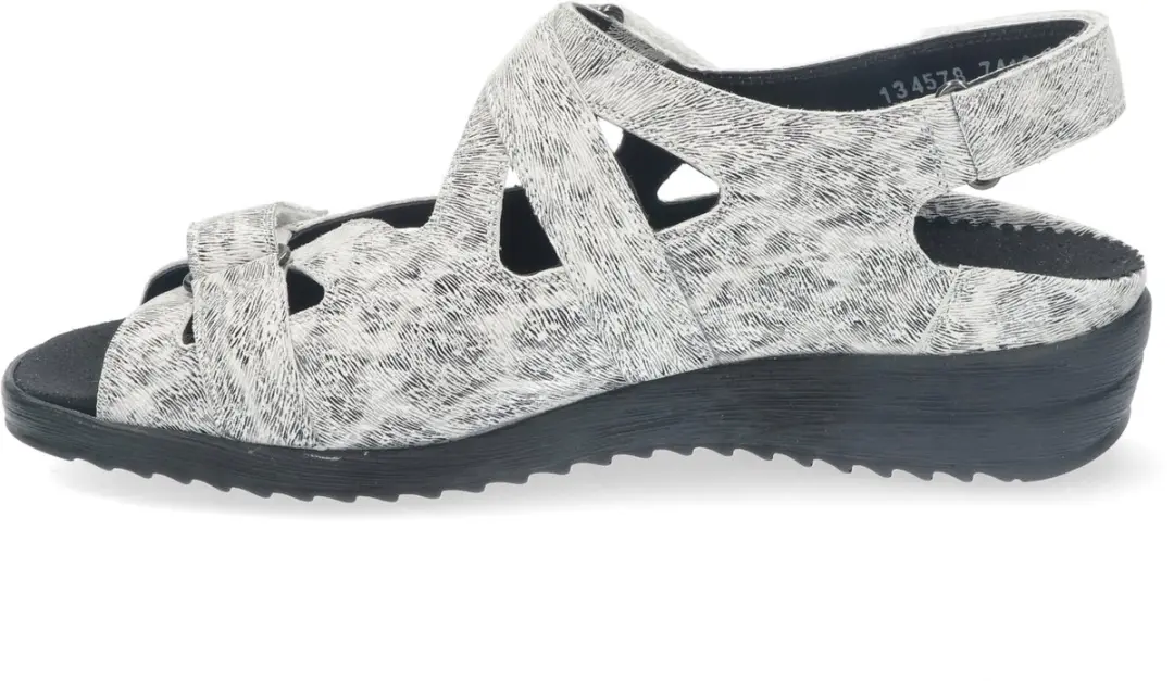 Durea 7419 Witte Geprinte Leren Sandalen - 40.5