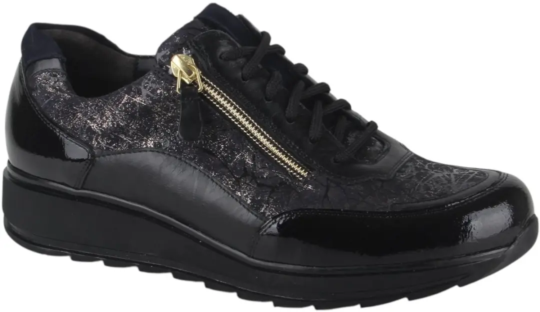 Durea 6263 K Lage Sneakers - Zwart - Maat 39