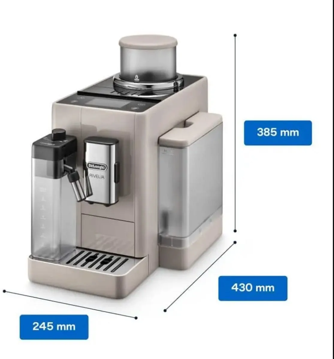 De'Longhi Rivelia EXAM440.55.BG Volautomatische Espressomachine - Beige - afbeelding 6 van 6