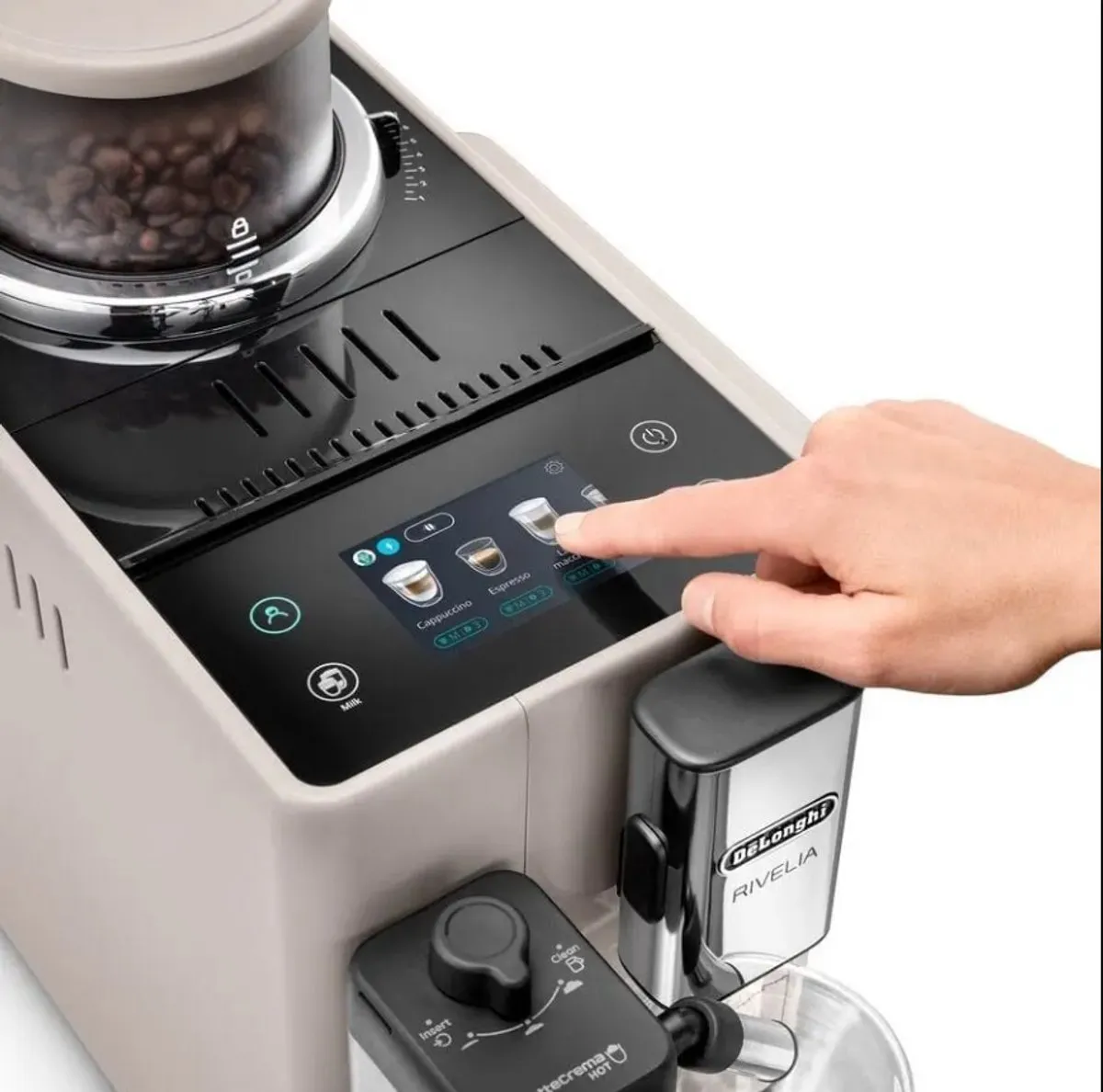 De'Longhi Rivelia EXAM440.55.BG - Volautomatische espressomachine - Beige