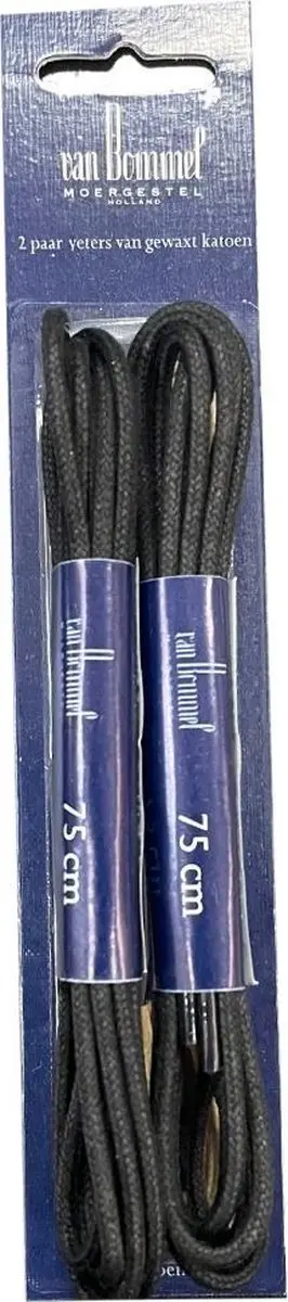 Originele Van Bommel veters Zwart 75cm