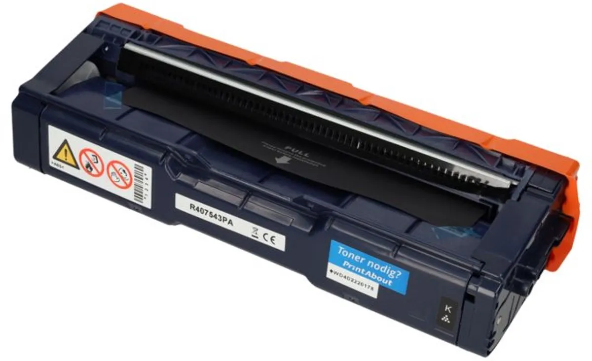 PrintAbout Ricoh 407543 Toner Zwart