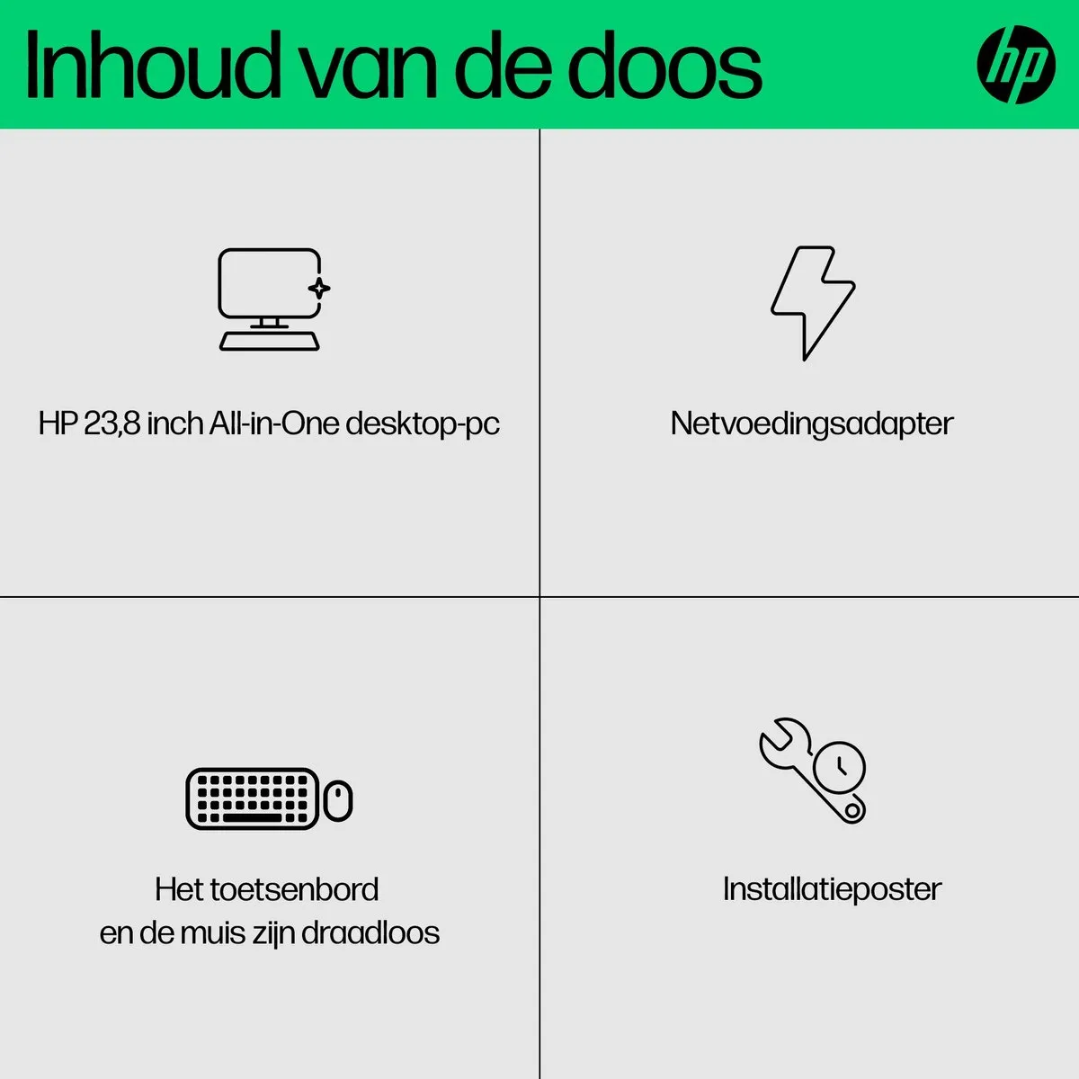 HP AIO 24-cr0057nd Alles-in-één PC - i5-1335U 16GB 512GB SSD - Wit