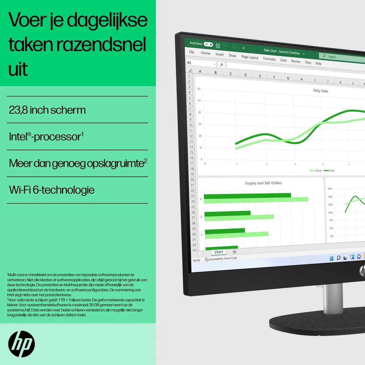 HP AIO 24-cr0057nd Alles-in-één PC - i5-1335U 16GB 512GB SSD - Wit