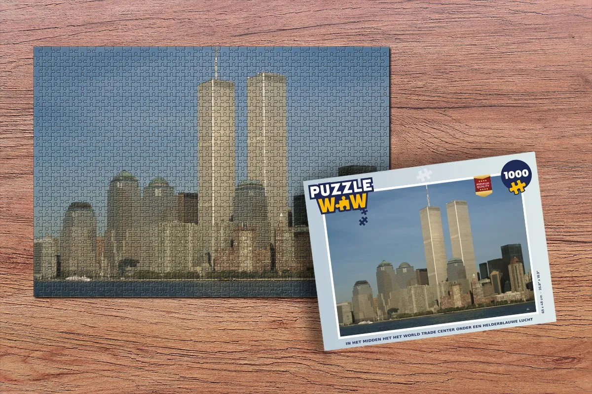 PuzzleWow Legpuzzel 1000 Stuks - World Trade Center - Multicolor