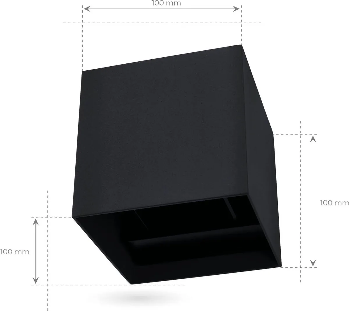 Ledvion G9 Wandlamp 4.2W 2700K - Zwart - Sensor