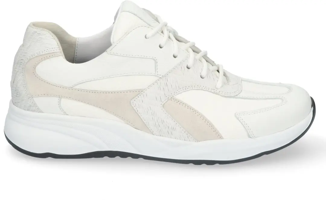 Durea 6316 G Lage Sneakers - Wit/Beige - Maat 41