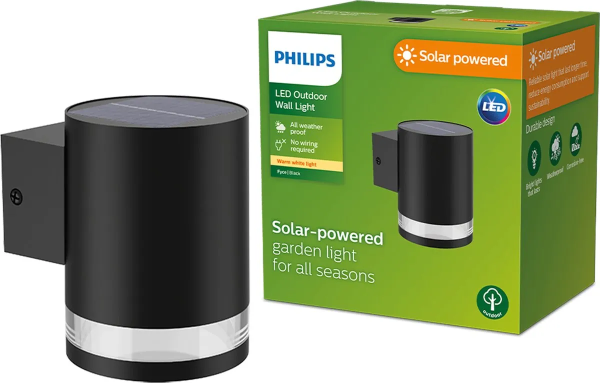 Philips Fyce Solar Wandlamp