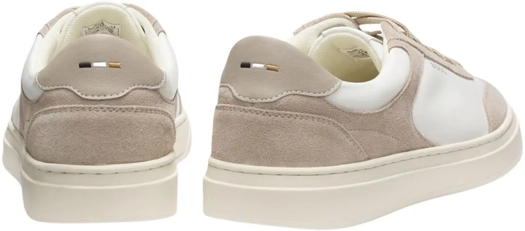 BOSS Kieran Tenn Sneakers Heren 41 - Wit/Beige - afbeelding 2 van 6