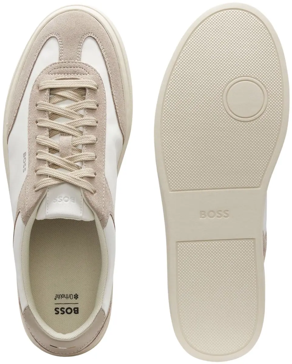BOSS Kieran Tenn Sneakers Heren 41 - Wit/Beige - afbeelding 5 van 6