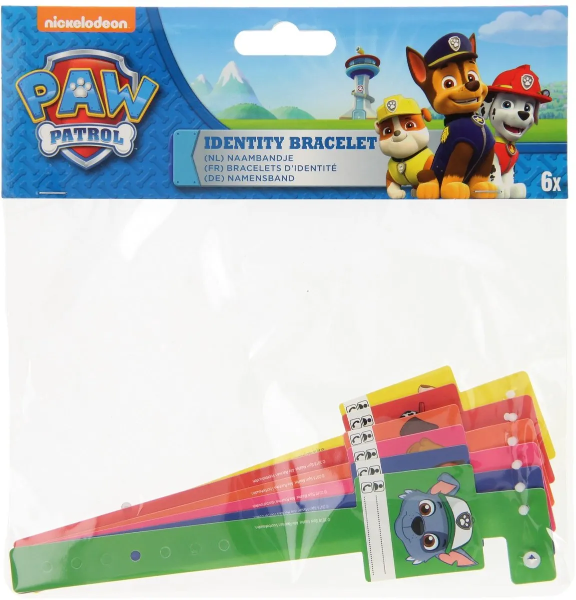 Nickelodeon Paw Patrol Identiteitsarmbanden - 12 Stuks Multikleur