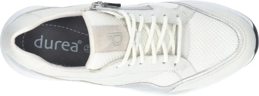 Durea 6308 Brede Sneaker - Maat 40.5 - Gebroken wit