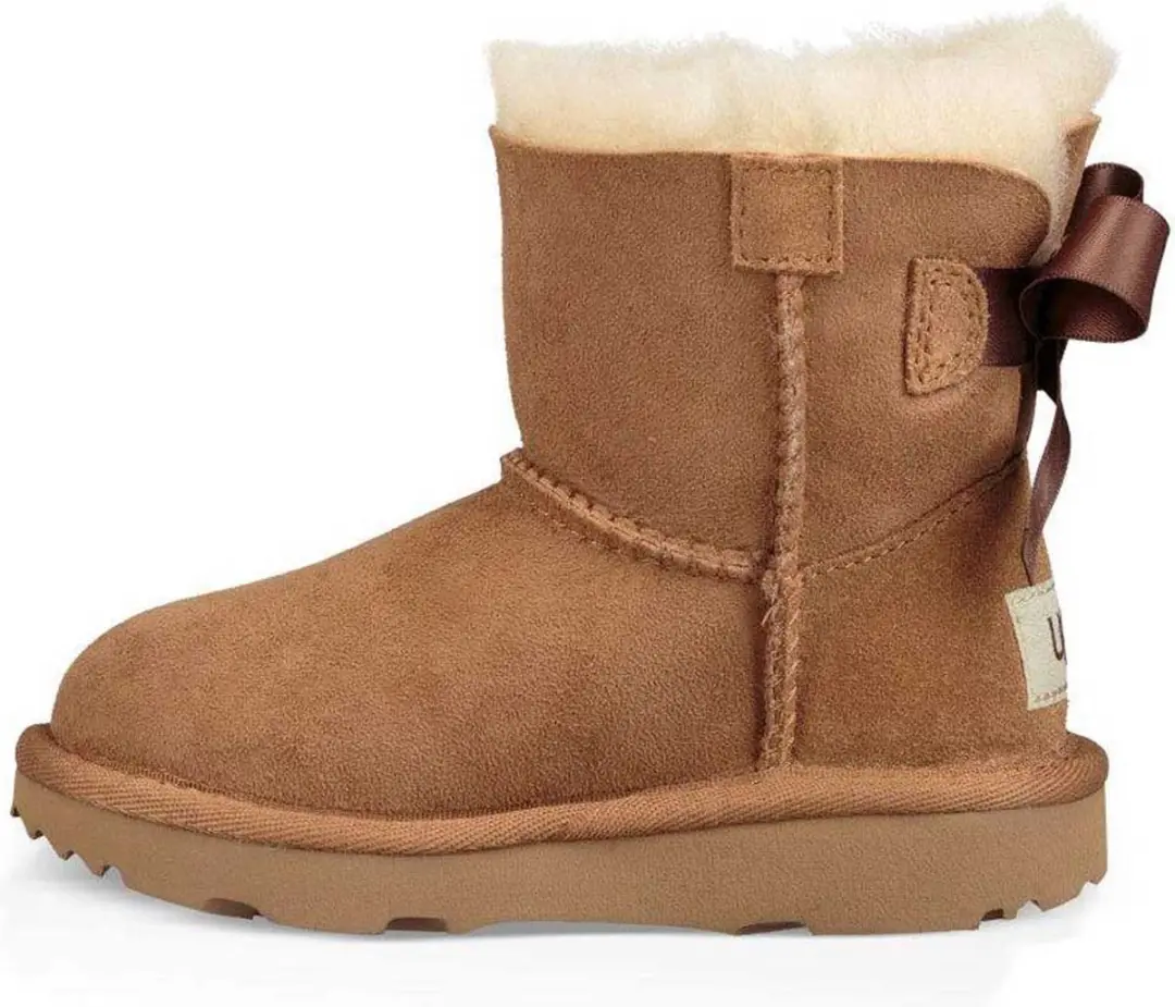 UGG T Mini Bailey Bow II Kinderlaarzen - Cognac - Maat 28,5