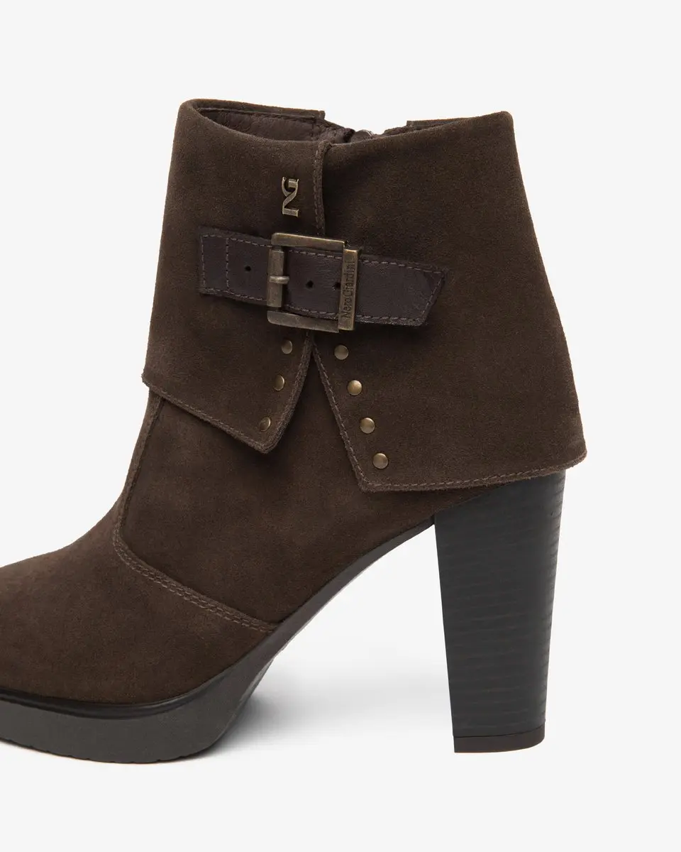 Nero Giardini I617274D.300 Dames Enkellaars - Bruin Suede - Maat 41