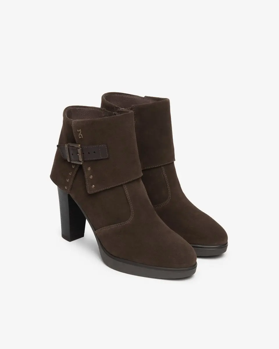Nero Giardini I617274D.300 Dames Enkellaars - Bruin Suede - Maat 41