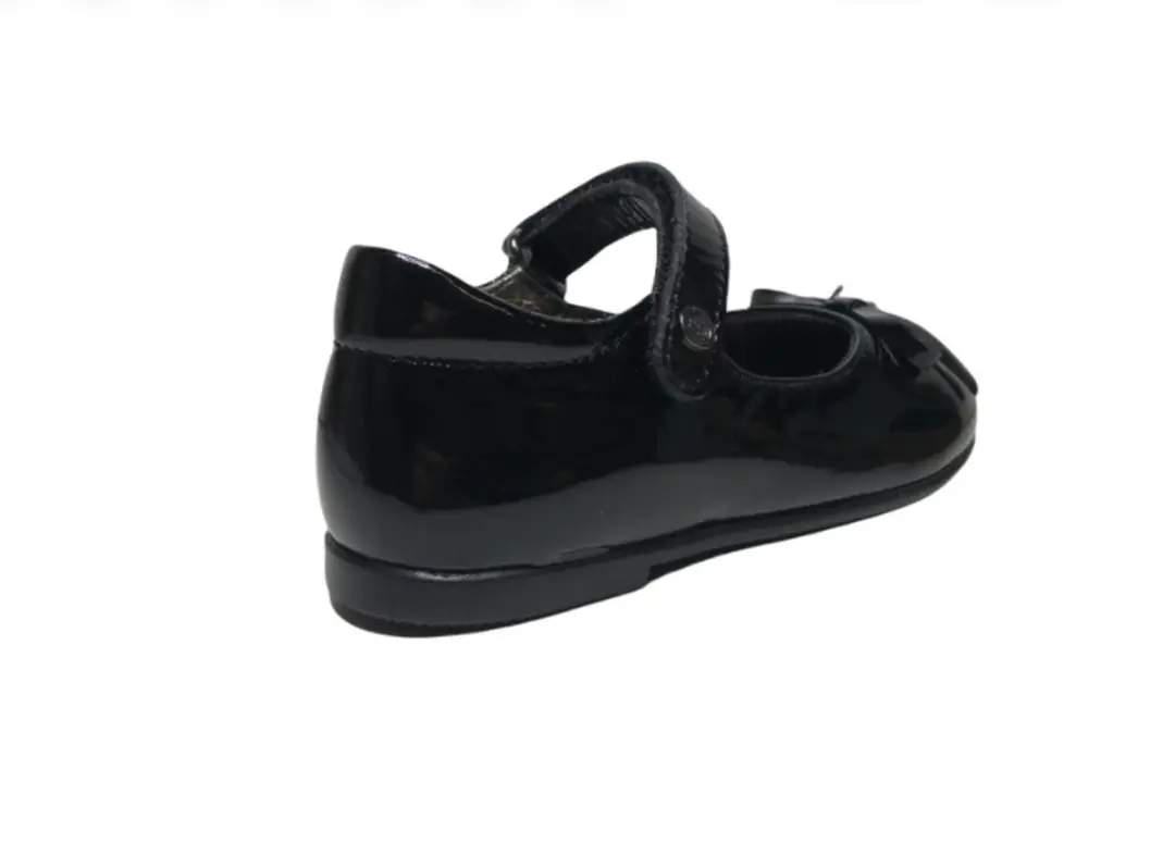 Naturino velcro riempje strikje lederen ballerina 4524 lak zwart mt 23