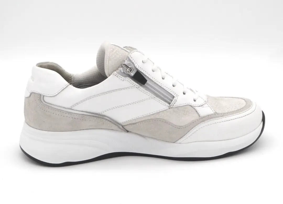 Durea Dames Veterschoen 6308-608-1662 - Wit/Combi - Maat 39