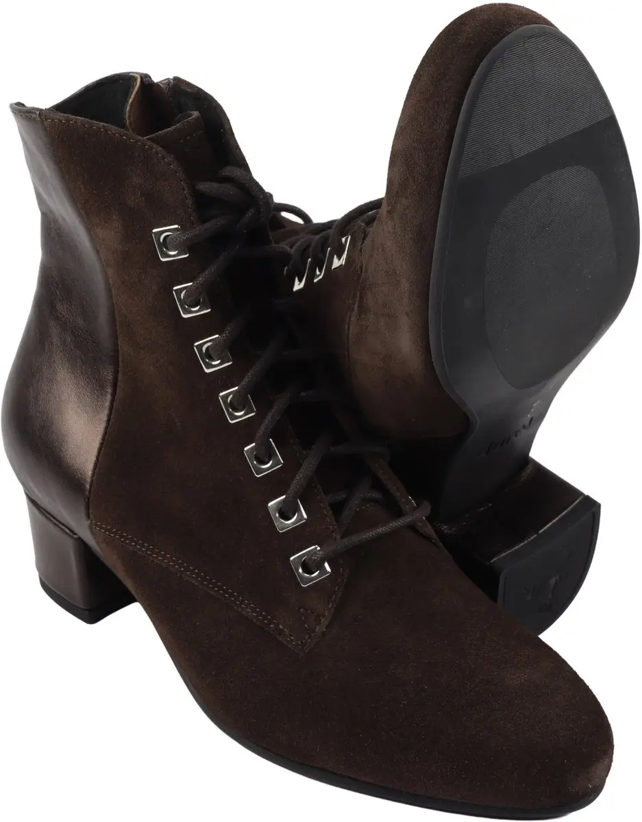 Durea 9810 Bruin Nubuck Schoenen - Maat 38