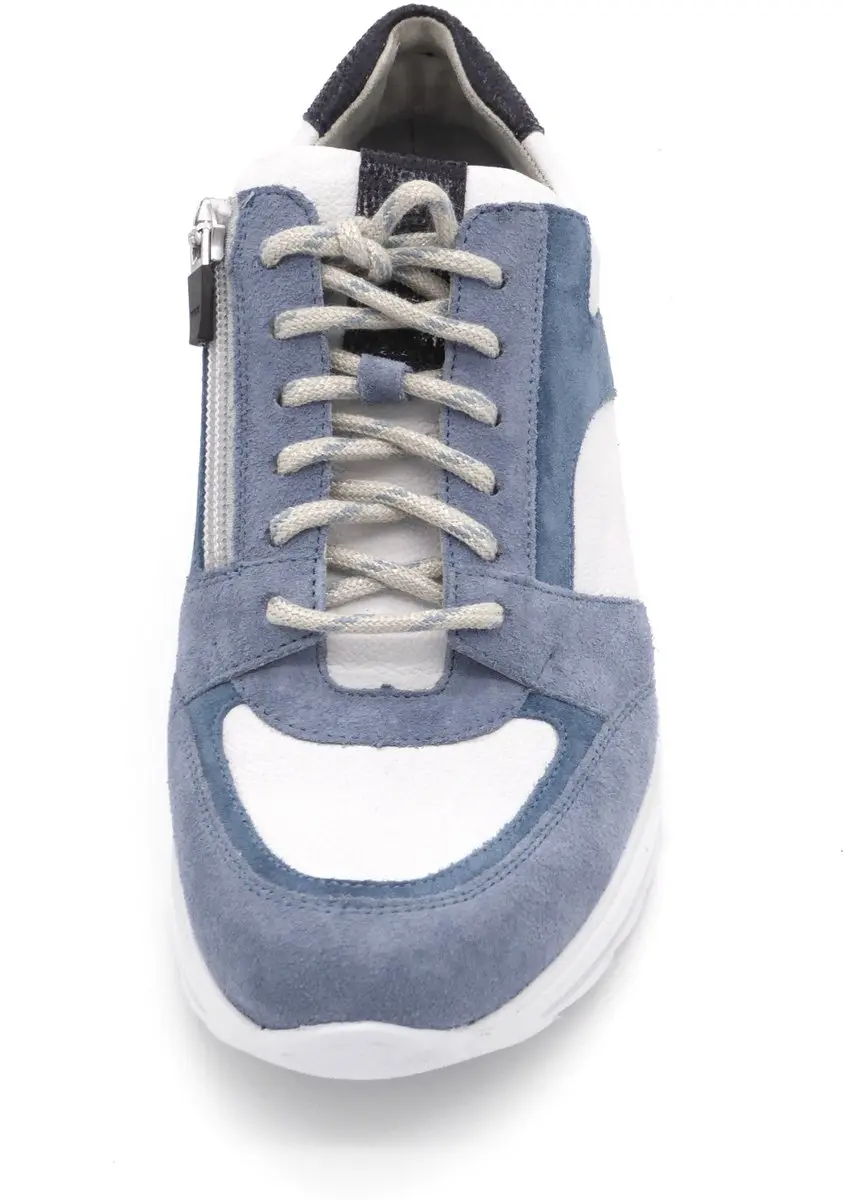 Durea Dames Sneaker 6315-685-2128 - Jeansblauw/Wit - Maat 39