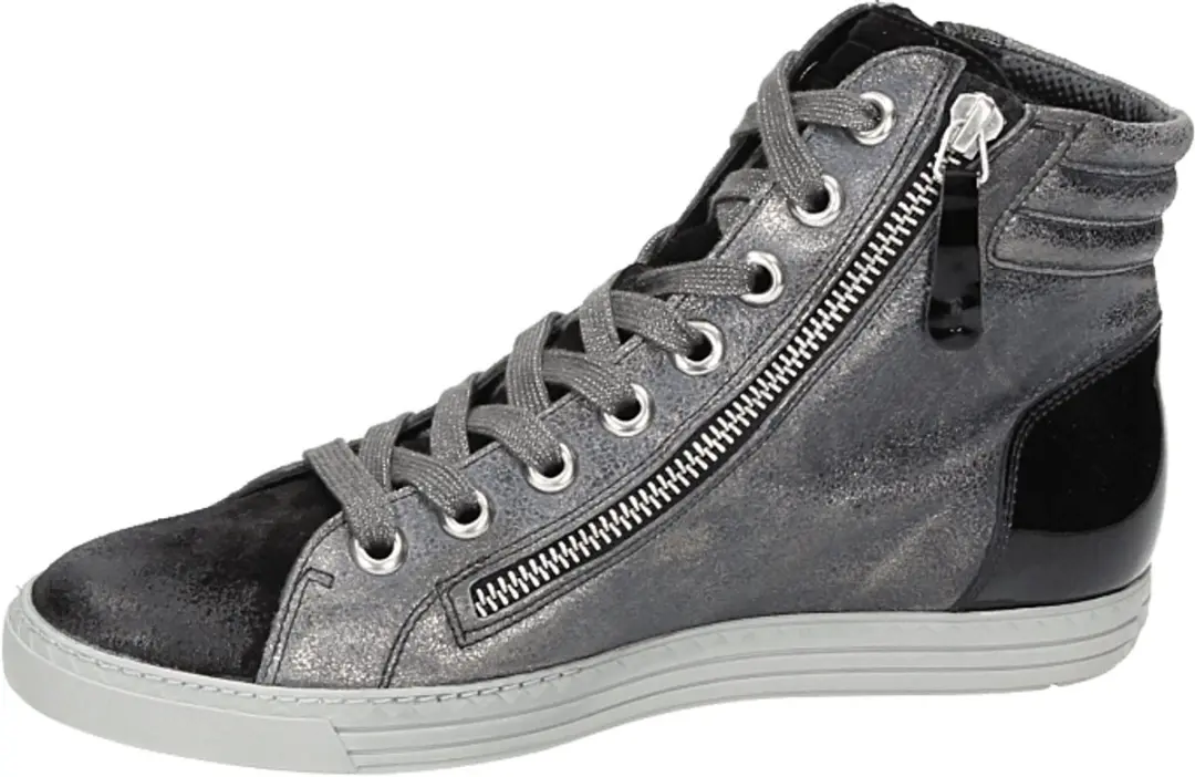 Durea 9842 K Hoge Sneakers - Zwart 40.5