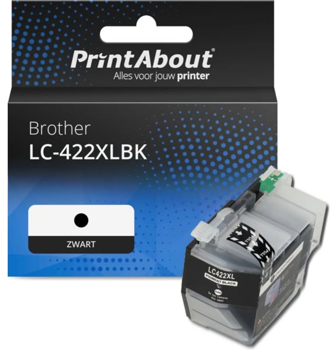 PrintAbout LC-422XLBK Inktcartridge - Zwart - 3300 pagina's