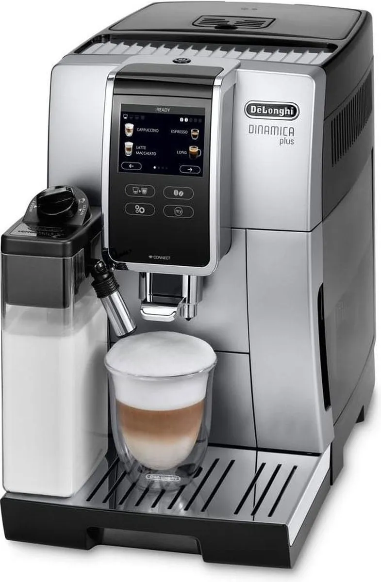 De'Longhi Dinamica Plus ECAM370.85.SB Espressomachine - Zilver/Zwart