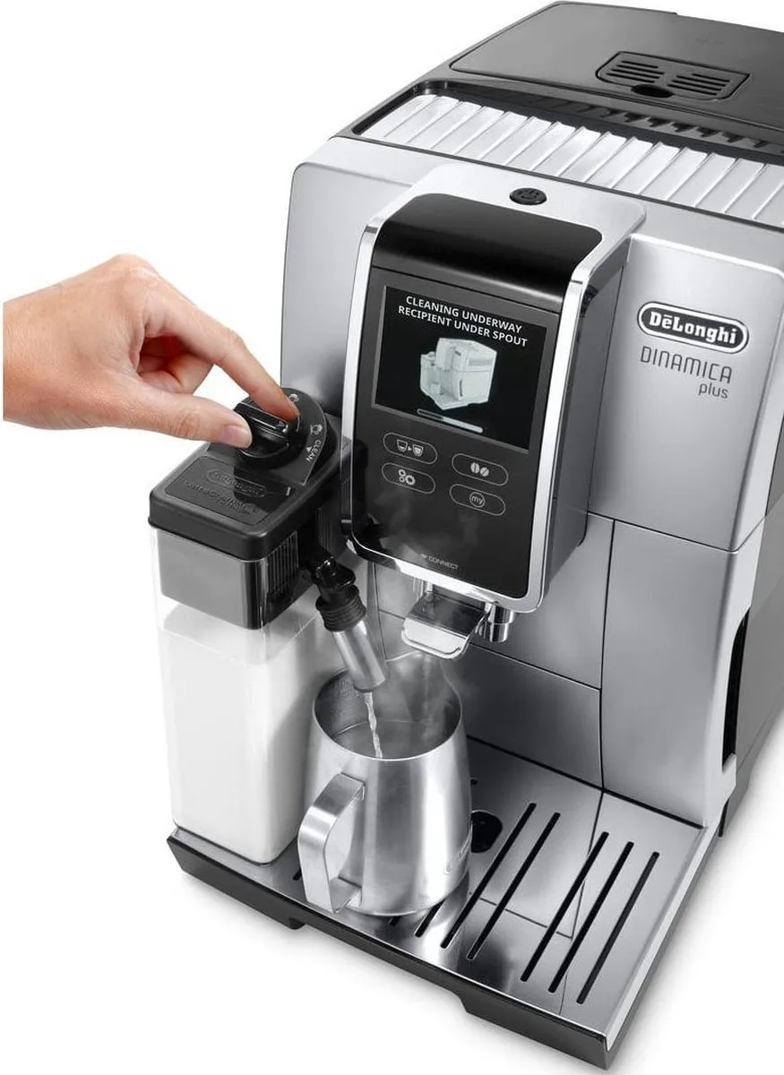 De'Longhi Dinamica Plus ECAM370.85.SB Espressomachine - Zilver/Zwart
