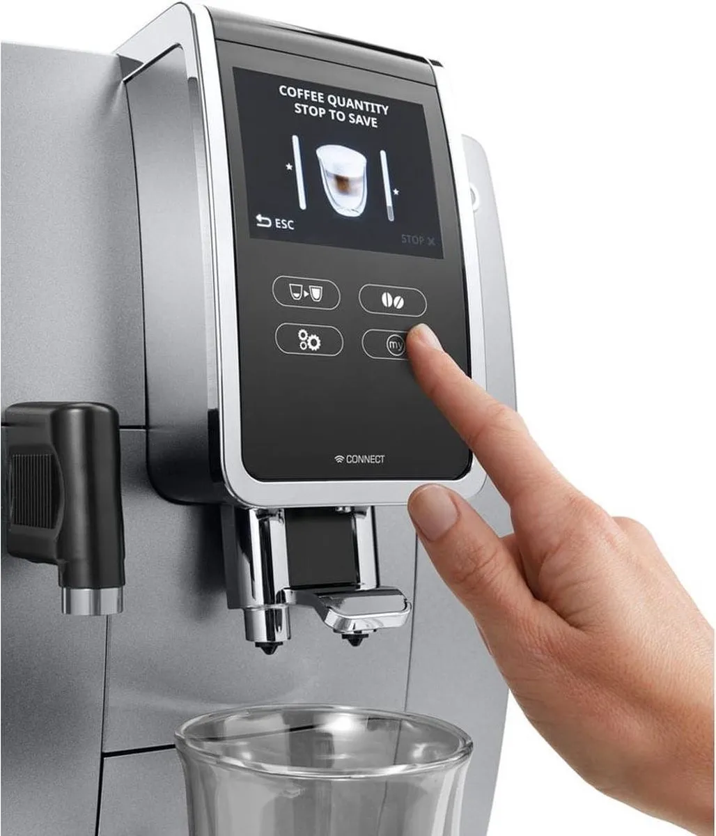 De'Longhi Dinamica Plus ECAM370.85.SB Espressomachine - Zilver/Zwart