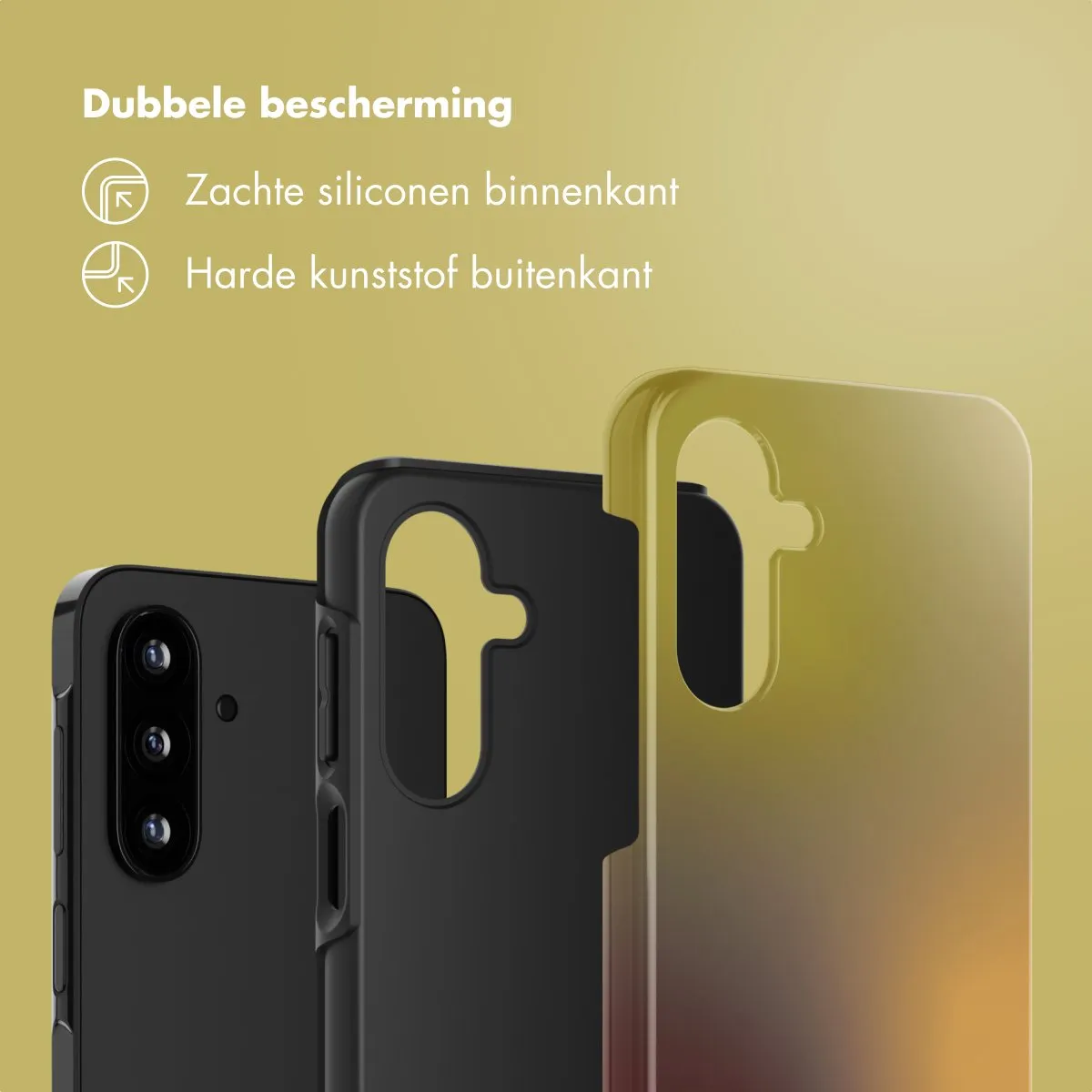 Selencia Hoesje Samsung Galaxy A17 Gradient Olive Dust