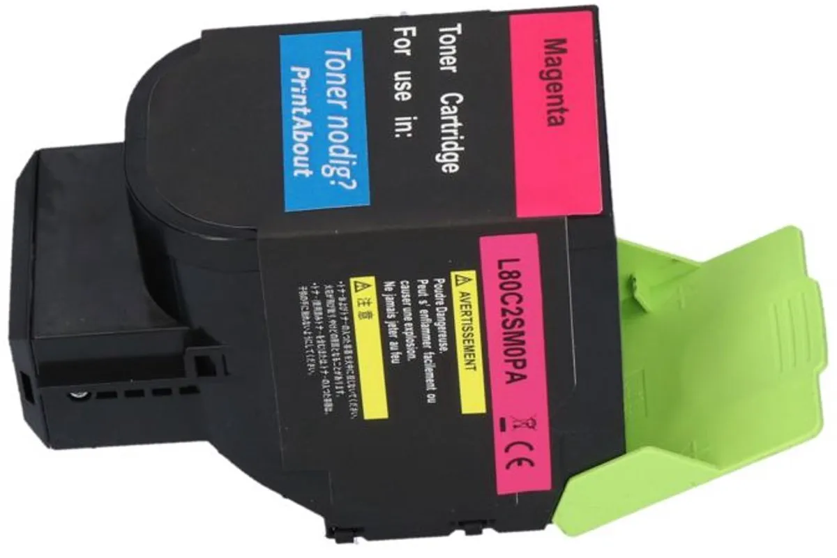 PrintAbout Lexmark 80C2SM0-PA Toner Magenta - 2.200 pagina's