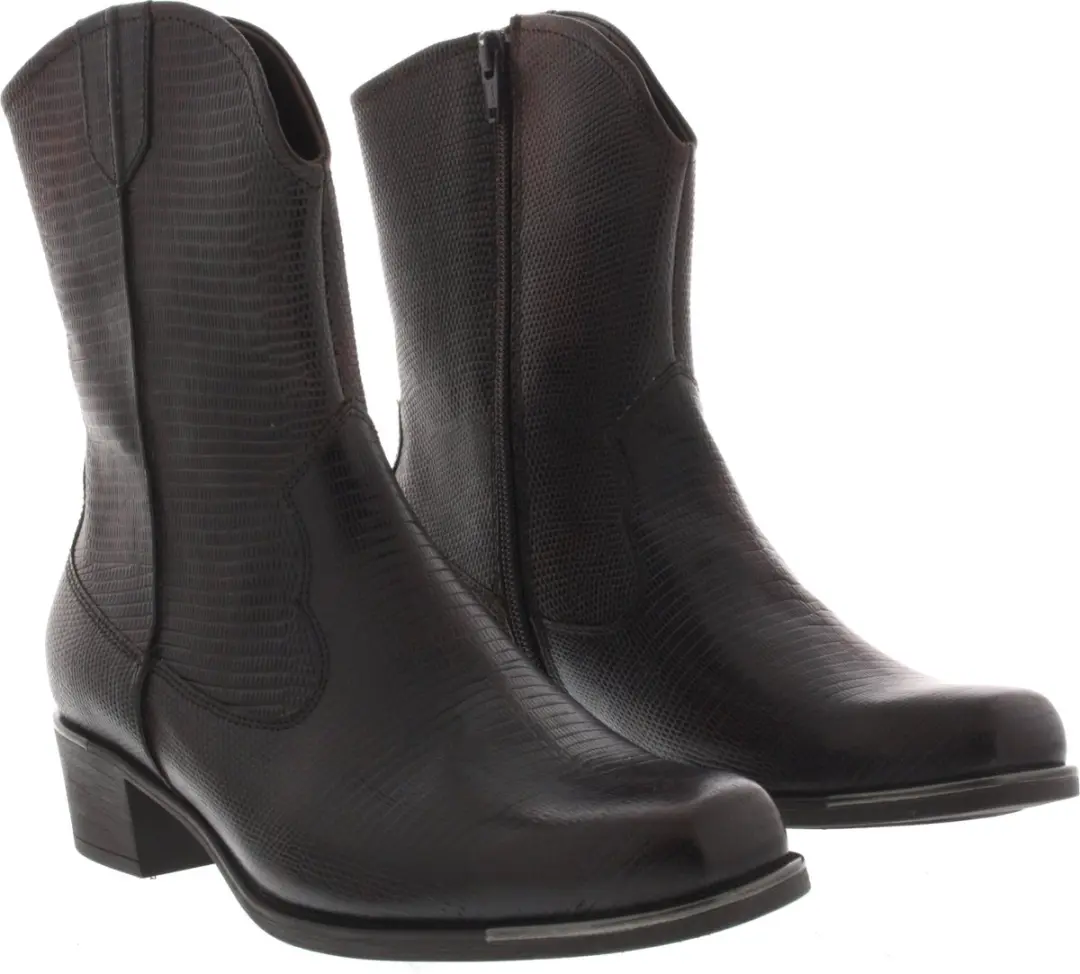 Durea 9753 Dames Enkellaars - Cognac - Maat 38.5