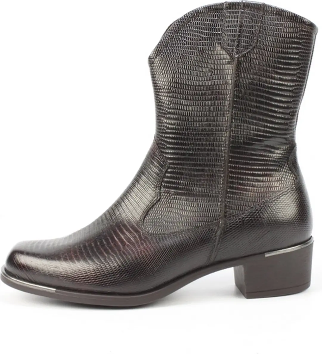 Durea 9753 Dames Enkellaars - Cognac - Maat 38.5