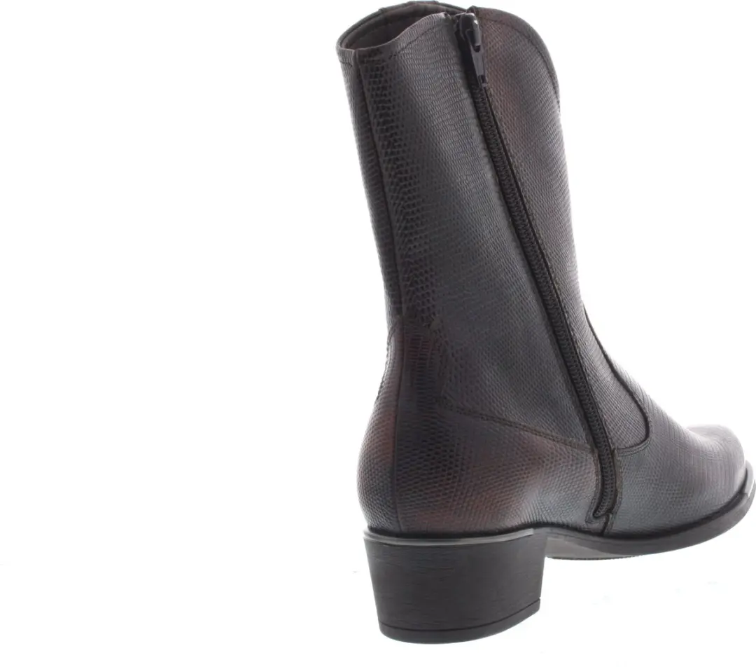 Durea 9753 Dames Enkellaars - Cognac - Maat 38.5